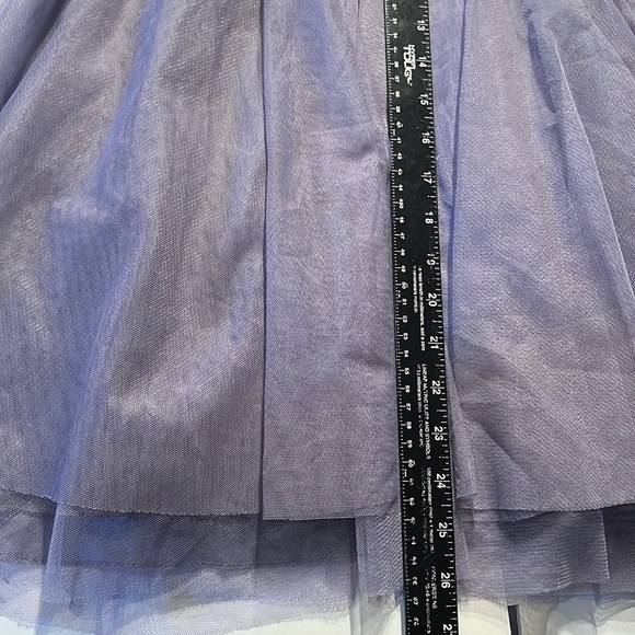 Used NIGHT by Teeze Me Purple Tulle and Cream Sequin and sparkle Formal Dress - Picture 11 of 11